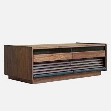 Imagem de Mesa central nórdica simples de madeira maciça mesa de centro sala de estar moderna mesa de centro mesa de quarto