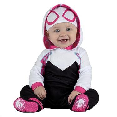 Imagem de Marvel Spider-Gwen Official Infant Costume - Hooded Jumpsuit with Cap and Booties