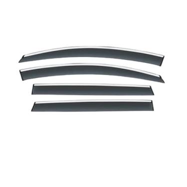Imagem de GRJQRKHZ Defletor de janela lateral de carro para P&eugeot 2008 2014-2019 Weathershied viseira de porta vento sol proteção chuva janela lateral defletores de vento