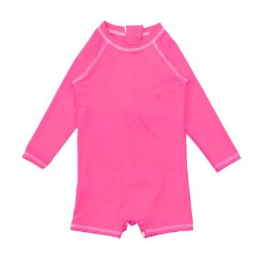 Imagem de Macaquinho Praia Bebê Proteção Solar Uv Infantil C/ Elastano - Fofotin