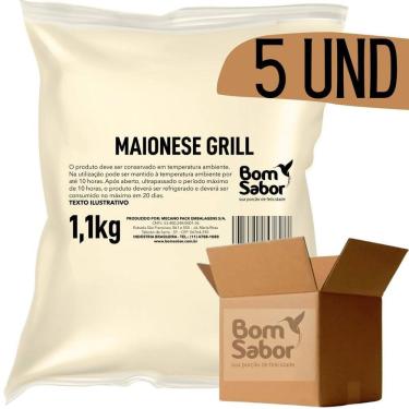 Imagem de Maionese Grill Bom Sabor Bag 1,1Kg - 5 Und