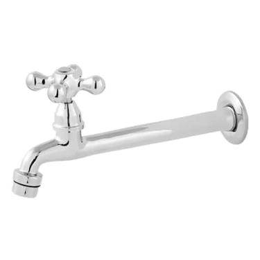 Imagem de 1159 torneira piá c 33 22 cm de metal cromada reta - Novamonte
