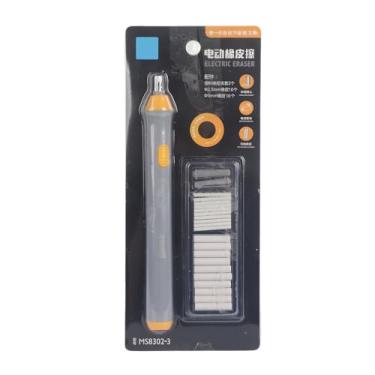 Imagem de HEEPDD A Borracha, 22 Reabastecimento de Borracha Kits de de Lápis Automáticos A de Artistas Operados por Bateria Elétrica para Pintar Ferramentas de Pintura de Esboço de Esboço (Cinza)