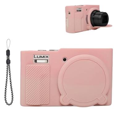 Imagem de Capa para câmera Panasonic LUMIX ZS99, capa protetora de silicone macio para Panasonic LUMIX ZS99, antiarranhões, ajuste fino, leve (rosa claro)