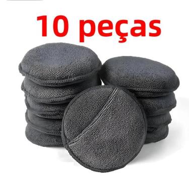 Imagem de Esponjas De Microfibra Macias Para Detalhamento Automotivo, Kit Com 10