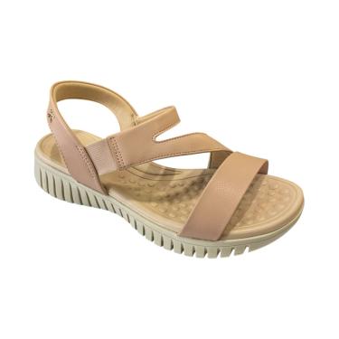 Imagem de Sandália Fem Softli Salto Tratorado Nude 10027.261030