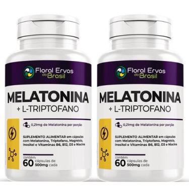 Imagem de Melato nina 0,21 mg Triptofano Sono 120 Cápsulas 500mg Floral Ervas - 