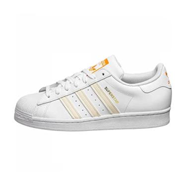 Imagem de adidas Originals Superstar Vulc ADV Tênis de corrida masculino, Branco/Laranja, 41