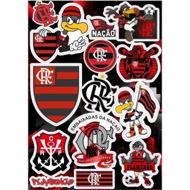 Imagem de Kit 02 Cartela (02) De Adesivos Personalizados Time - Futebol Carro Mo