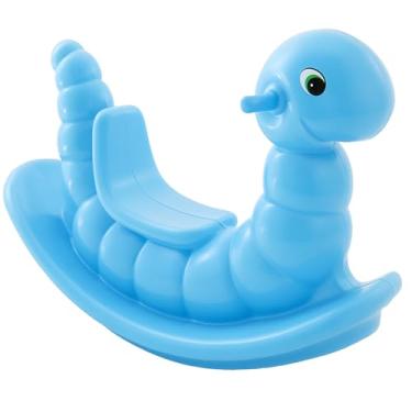 Imagem de BE PLACE KIDS Gangorra Infantil Minhoquinha – Brinquedo Educativo de Plástico Resistente – Para Meninos e Meninas – Cores Sortidas (azul claro)