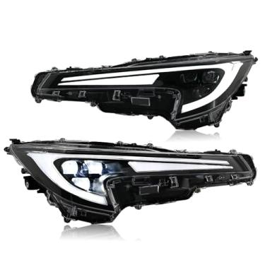 Imagem de UQZ Lanterna de cabeça para Corolla 2020 2021 2022 Sedan L/LE/SE/XSE/XLE faróis frontais/faróis frontais (um par, Plug & Play)