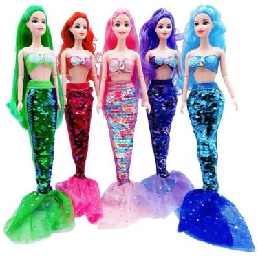 Imagem de Conjunto de roupas de boneca UNICORN ELEMENT Mermaid Tail para boneca 