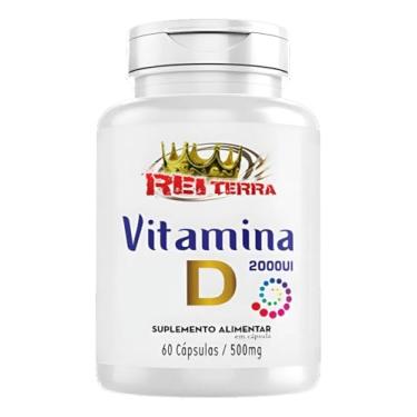 Imagem de Rei Terra Vitamina D 2000ui, Suplemento Alimentar em Cápsulas, 60 Cápsulas de 500mg, Sem Conservantes, 5 Unidades