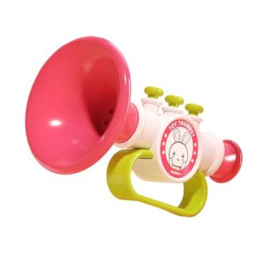 Imagem de menolana Brinquedo Trompete Educacional Fácil de Brincar Portátil Desenvolvimento para Crianças de 2 a 3 Anos Brinquedo Engraçado para Brincar e Aprender, Rosa