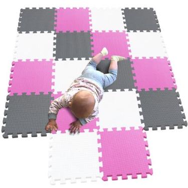 Imagem de Tapetes de jogo Puzzle MQIAOHAM 18 peças Soft Baby Play Mats