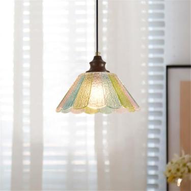 Imagem de Luminária pendente contemporânea de LED para restaurante, estilo retrô americano, ideal para sala de estar, quarto, cabeceira, hotel, casa de campo, bar, café, corredor (Estilo 8)