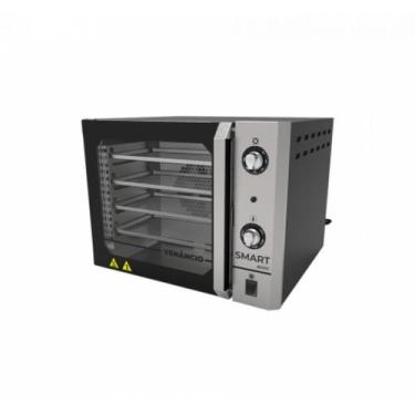 Imagem de Forno Convector Smart Basic Elétrico Venâncio 4 Esteiras Preto FCSB4E 