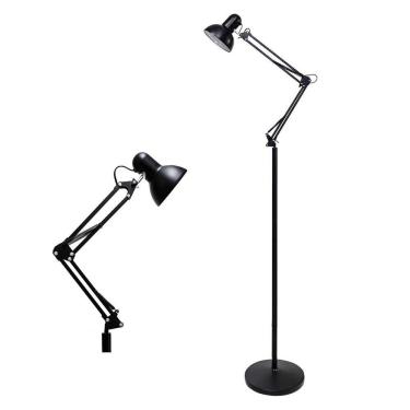 Imagem de Luminaria Chao Articulavel Flexivel Piso Abajur Pedestal Lustre Sala Quarto Escritorio Iluminaçao