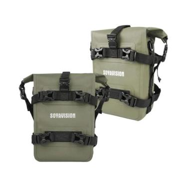 Imagem de Bolsa Impermeável Para Moto 2PCS 5L-8L Para Armazenamento Em Estrutura