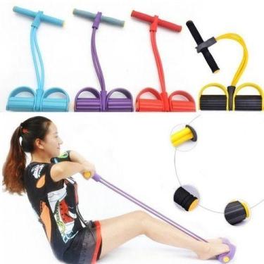 Imagem de Extensor Elástico Pedal De Puxar Fitness Pulseira de exercícios abdomi