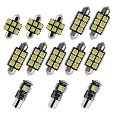 Imagem de 8X-SPEED 13 peças de lâmpada LED interior 5050 chip para Kia Soul MK2 2014–2019 Feito leitura porta-luvas porta-malas espelho viseira de sol luz