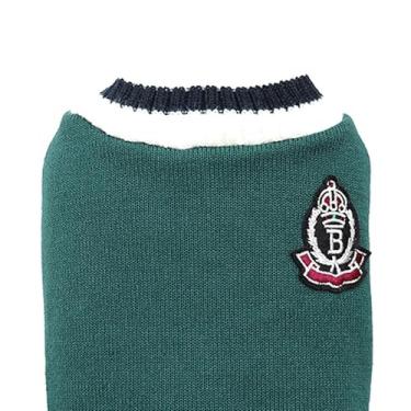 Imagem de Acouto Suéter de Malha para Animais de Estimação – Colete Escolar de Malha Com Decote Em V Macio e Respirável Versátil para Cães Perfeito para Manter Seu Amigo Peludo e Elegante Em Todas As Estações