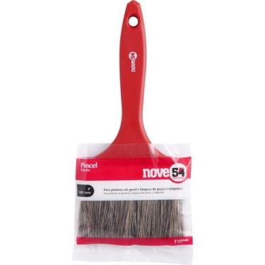 Imagem de Pincel 4 Cerda Gris Cabo Plástico Para Tintas Latéx E Acríl - Nove54