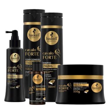 Imagem de Kit Cavalo Forte Haskell 300mL Sh Cond Másc Tônico Complexo