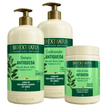 Imagem de Kit Bio Extratus Jaborandi Antiqueda Shampoo Condicionador Máscara 1Li