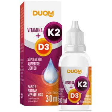 Imagem de VITAMINA D3 + K2 EM GOTAS 30 ML FRUTAS VERMELHAS - DUOM