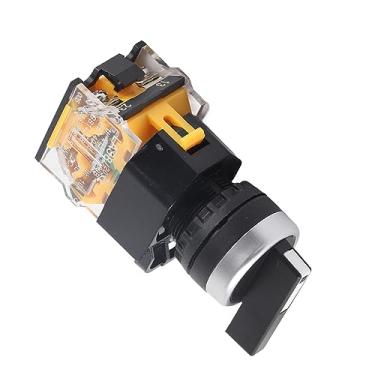 Imagem de Interruptor Rotativo Seletor DE Reinicialização Automática DE 3 Posições Alça Longa LA38 CASA DE LEILÃO ESCRITÓRIO