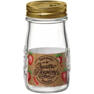 Imagem de Bormioli Rocco Qstagioni Garrafa 12X7X7Cm 200Ml Vidro Transp Tampa Metal