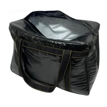 Imagem de Bolsa Térmica Cooler Grande 39 Litros Bebidas Lanche Viagem Praia Pesca (Preta)