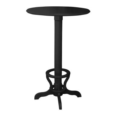 Imagem de Mesa Bar Redonda com Suporte para Pés Madeira Maciça Adan