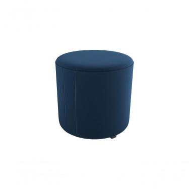 Imagem de Puff Decorativo Sala Descando Copenhage Premium Veludo Azul Matrix