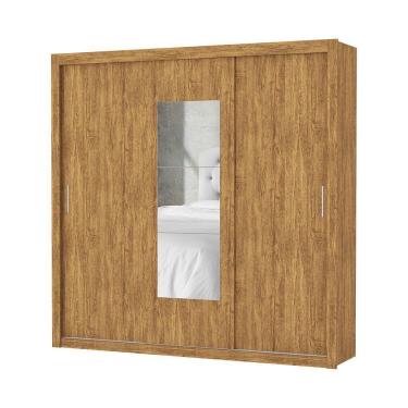 Imagem de Guarda-roupa Casal Clarice 4 Gvts Com Espelho Carioca Móveis Cinamomo