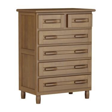 Imagem de Cômoda Imbuia 6 Gavetas Madeira Maciça Pinus Cavazotto