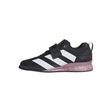 Imagem de adidas Tênis adulto unissex Adipower Weightlifting 3 Cross Trainer, Preto/Branco/Rubi Puro, 15 Women/14 Men