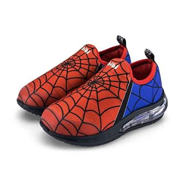 Imagem de Tênis De Led Infantil Masculino Bibi Space Wave 3.0 Aranha Tamanho:30;Cor:Azul/Vermelho