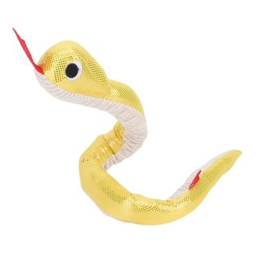 Imagem de GLOGLOW Brinquedo Interativo do Cão do Guincho do Enrugamento, Brinquedo Interativo Macio da Mastigação da Prova da Mordida do Luxuoso Com Som do Papel do Enrugamento, para o Jogo Médio (cobra)