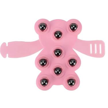 Imagem de KINTEGOOD Luva de massagem portátil, 9 bolas magnéticas, massageador corporal de tecido profundo para alívio da dor muscular, ombro no pescoço, design portátil para uso doméstico e no escritório