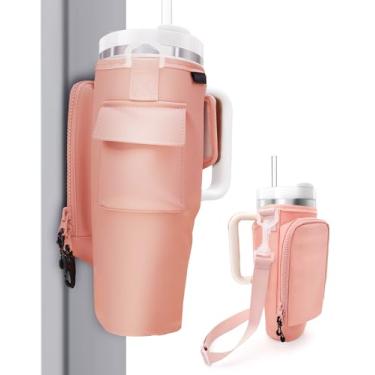 Imagem de TOVICE Bolsa de ginástica magnética para Stanley Cup, bolsa Stanley de 30 e 1,134 g com alça, suporte magnético de garrafa de água para mulheres e homens, material legal de academia, compatível com