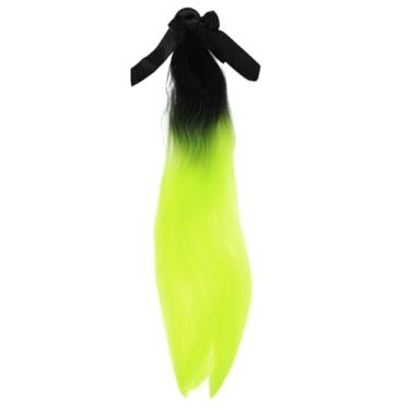 Imagem de Partuto Acessórios de capacete de motocicleta decoração arco rabo de cavalo para motocicleta bicicleta capacetes de esqui preto fluorescente alta temperatura seda PU cola 1 conjunto