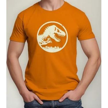 Imagem de Camiseta Camisa Algodão Feminina Masculina Adulto Filme Dinossauro Jur