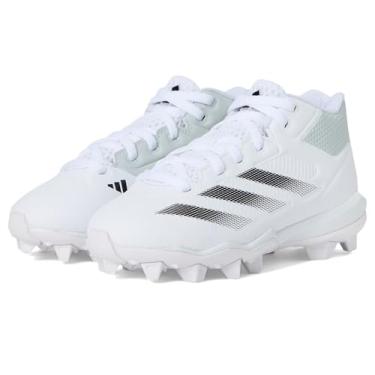 Imagem de adidas Tênis unissex infantil Adizero Impact Md K Bsb (bebê/criança pequena), Branco/preto/cinza claro, 15