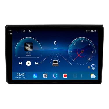 Imagem de Multimidia Universal 9p Octacore Android 14 Carplay 6/128gb Preto