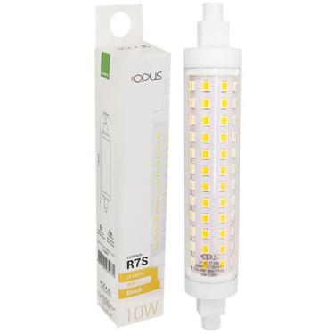 Imagem de Lâmpada Led R7S 10W Bivolt Branco Quente 118Mm - OPUS, 110V/220V