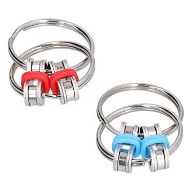 Imagem de Zerodis Corrente de Aço Inoxidável Fidget Toy Produtos de Maternidade para Bebês Brinquedos Adultos Chaveiro de Alívio de Ansiedade para Adolescentes e Adultos Com Aderência Confortável e Uso