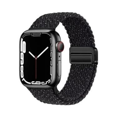 Imagem de Pulseira De Nylon Trançada Compatível Com Apple Watch Series S10 46mm 