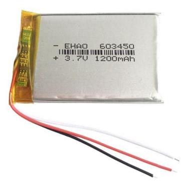 Imagem de Bateria 3,7v 1200mah 6mm X 34mm X 50mm 603450 3 Fios - - BGB ENERGY BA